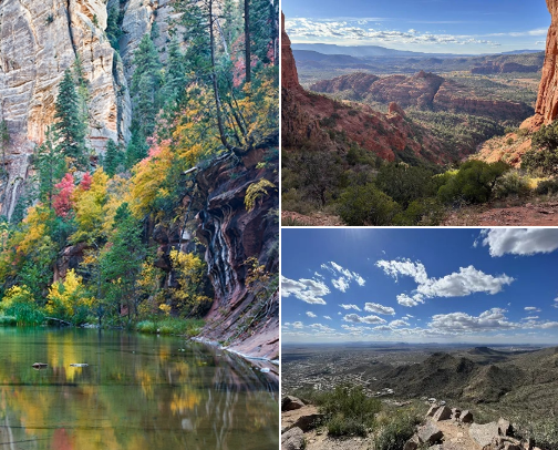 Hiking trails (Arizona edition) cover photo collage