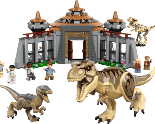 Lego Jurassic World cover photo collage