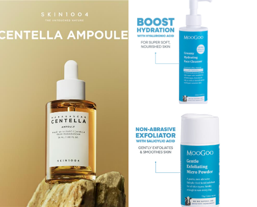 very LOVED skincare picks cover photo collage
