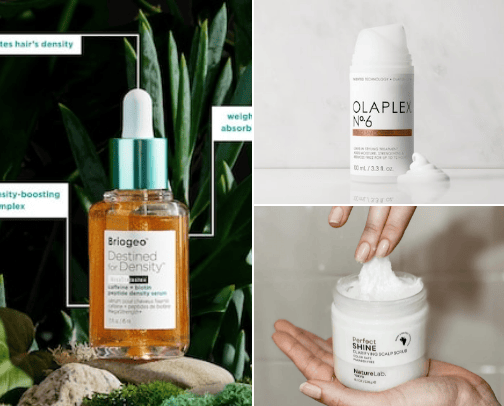 The Best Products for Long and Healthy Hair ✨ cover photo collage