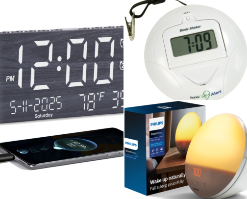 I Finally Found a Dual Alarm Clock That Lets My Partner and Me Wake Up in Peace cover photo collage