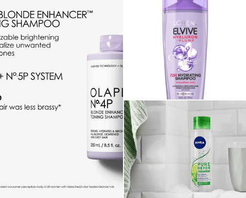 Hair products cover photo collage