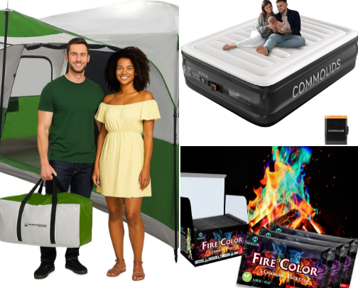 All things camping with toddlers! cover photo collage