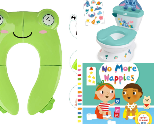 Toddler Toilet Training Tools!!! cover photo collage