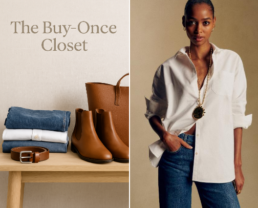 The Buy-Once Closet: Timeless Pieces Made to Outlast Trends cover photo collage
