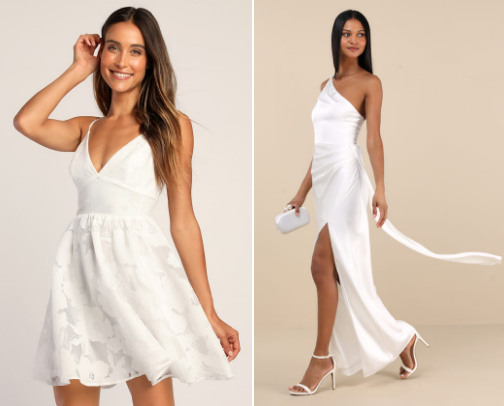 White Dresses You'll Wear on Repeat cover photo collage