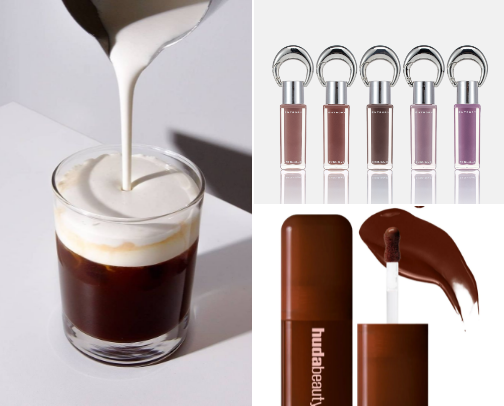 Cold brew look makeup ☕️ cover photo collage