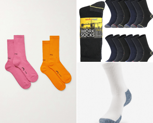 Dress in style:Quality socks for every occasion cover photo collage