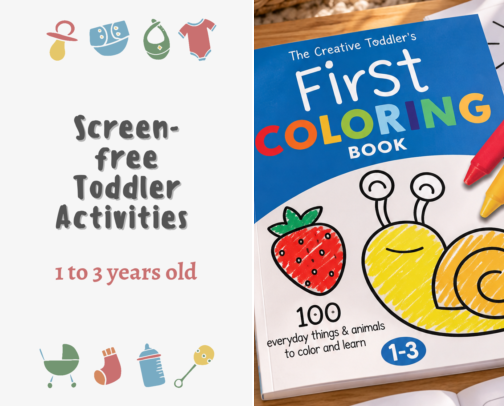 Screen Free Activities For Toddlers cover photo collage