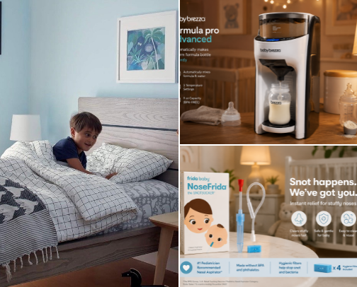 Thoughtful Gifts For New Moms by babylist. cover photo collage