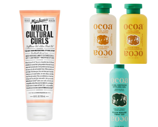 curly hair products! cover photo collage