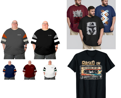 t-shirts for fat bodies cover photo collage