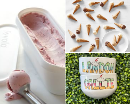 I scream, you scream, we all scream for ICE CREAM! cover photo collage