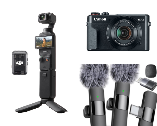 For the Content Creators 📸🩵 cover photo collage