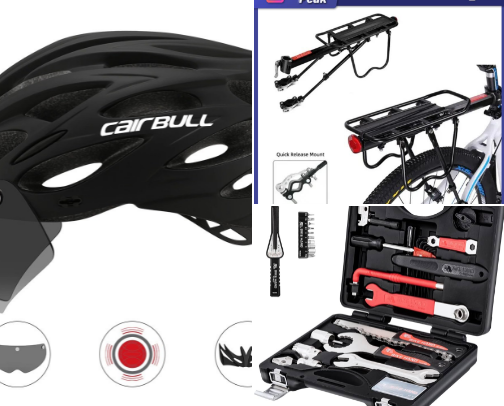 Essential Bike Accessories for Safer & More Comfortable Rides cover photo collage