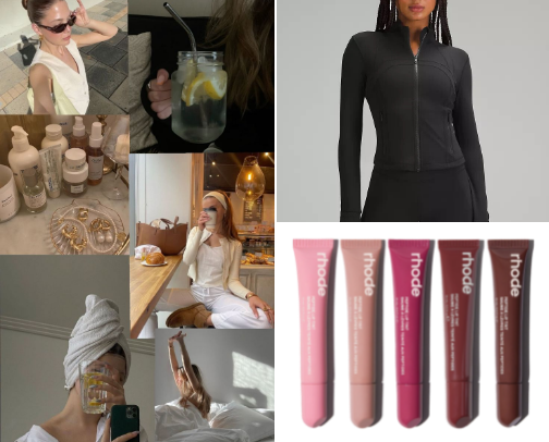 Clean girl aesthetic 🧸🎀🫧🌸 cover photo collage