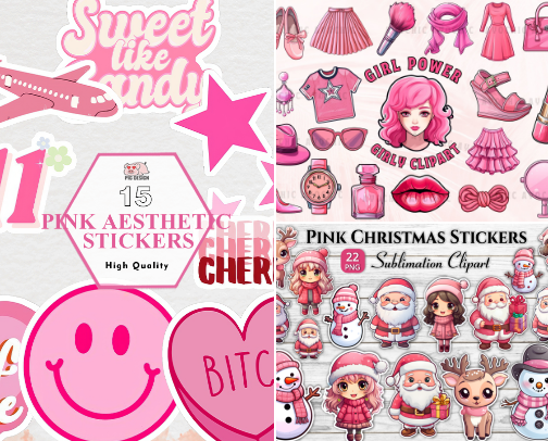 Aesthetic Stickers For Scrapbook cover photo collage