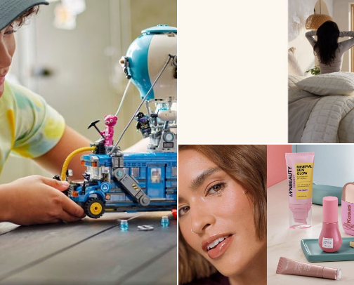 Shopping cover photo collage