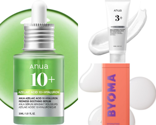 sensitive skin/acne safe skincare cover photo collage