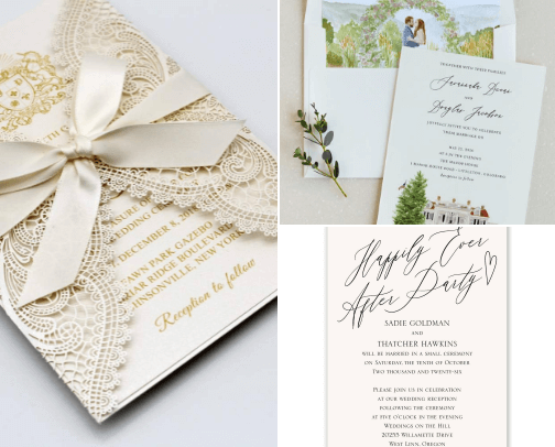 Invitations for weddings ✨ cover photo collage
