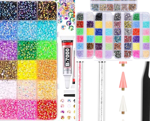 Bedazzling Supplies cover photo collage