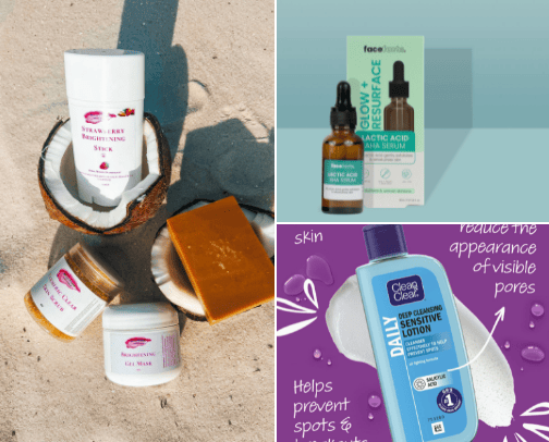 Beauty and personal care cover photo collage