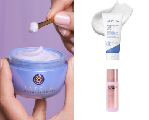Skincare products for dry skin🧖🏼‍♀️ cover photo collage