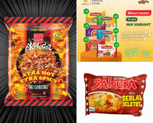 Delicious Indonesian instant noodles that you must try cover photo collage