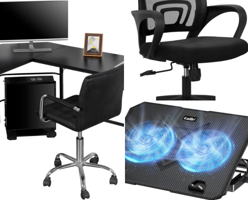 Affordable Work From Home Office Setup & Desk Essentials cover photo collage