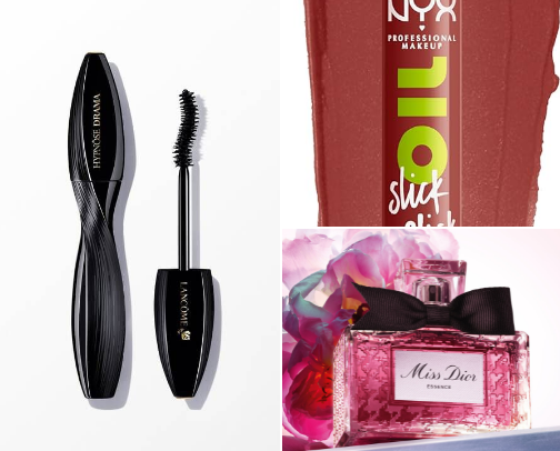 Ultimate Baddie Recs 💅: makeup, skincare, perfume cover photo collage