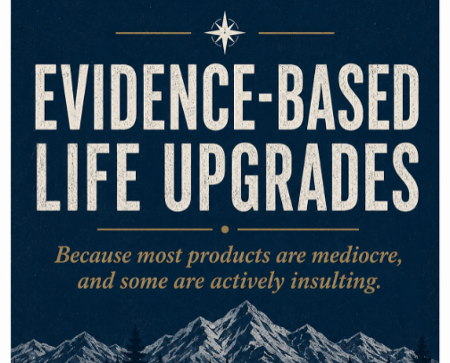 Evidence-Based Life Upgrades cover photo collage