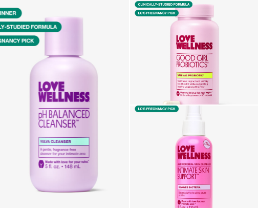 Feminine Care cover photo collage
