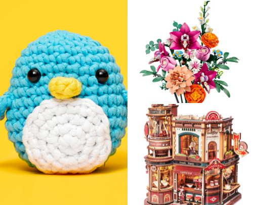 Cozy Hobby Kits: Make Something, Forget Your Phone cover photo collage