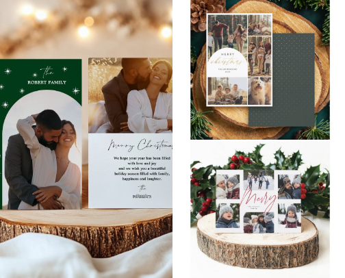 Christmas Best Photo Cards cover photo collage