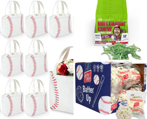 Baseball snack bag ideas cover photo collage