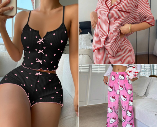 PAJAMAS FOR WOMEN cover photo collage