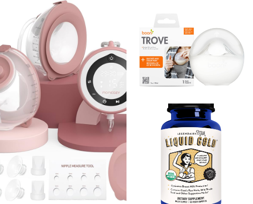 Breastfeeding & Pumping Essentials cover photo collage