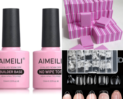 At-Home Nails 🫶🏼💅 cover photo collage
