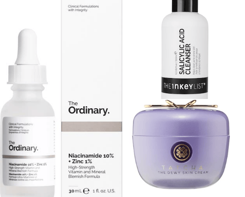 Skincare that helped my acne prone skin cover photo collage