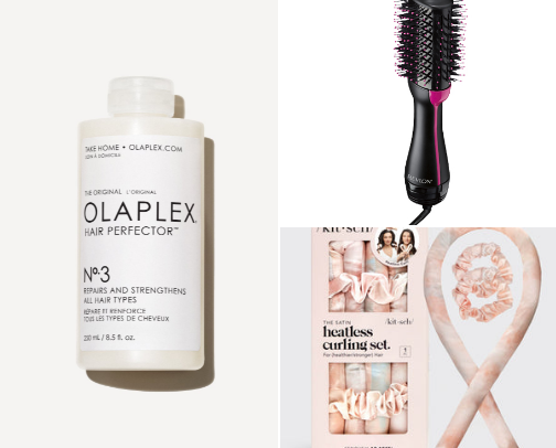 Glam Hair Essentials: Tools, Treatments, and Must- Have Products 💖 cover photo collage
