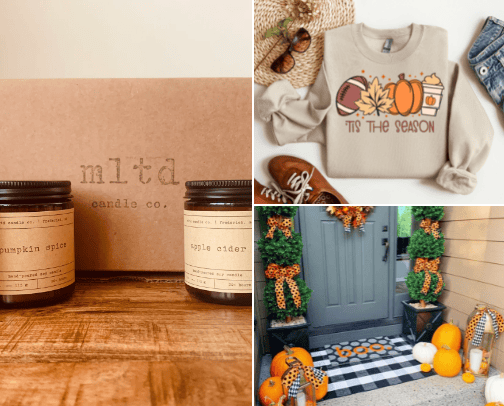 Shop Fall with me 🍁 cover photo collage