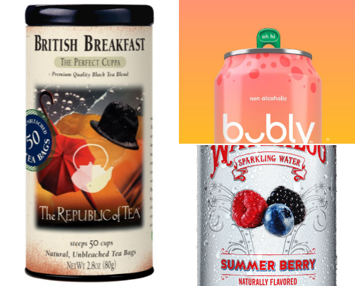Favorite Drinks and Snacks cover photo collage