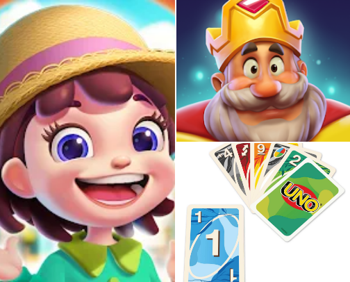 iOS games cover photo collage