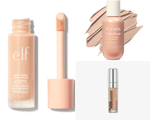 Glowy skin cover photo collage