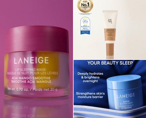 My favorite beauty recs cover photo collage