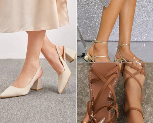 Zapatos para mujer hermosos cover photo collage