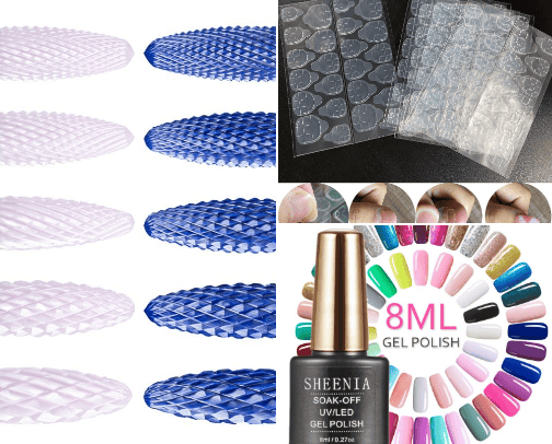 nails art and tools cover photo collage