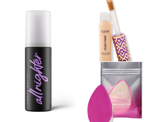 "Beauty Basics: Makeup Essentials for an Effortless Routine" cover photo collage