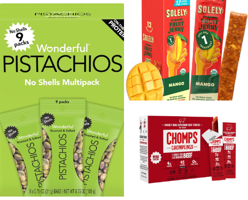 Healthy snacks cover photo collage