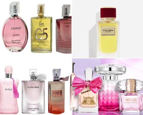 perfumes cover photo collage